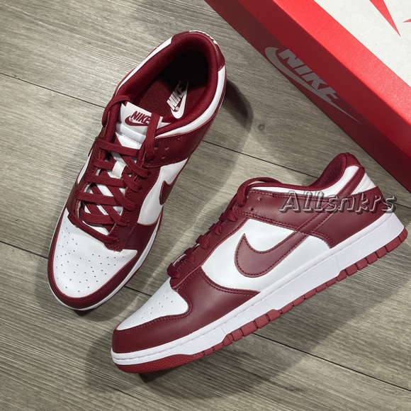 Nike Dunk Low Retro Men's 12.5 Team Red - Picture 6 of 11